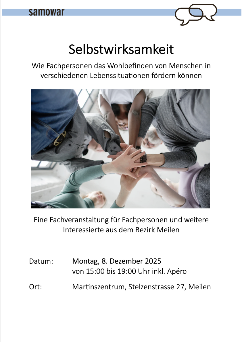 Fachveranstaltung zum Thema Selbstwirksamkeit